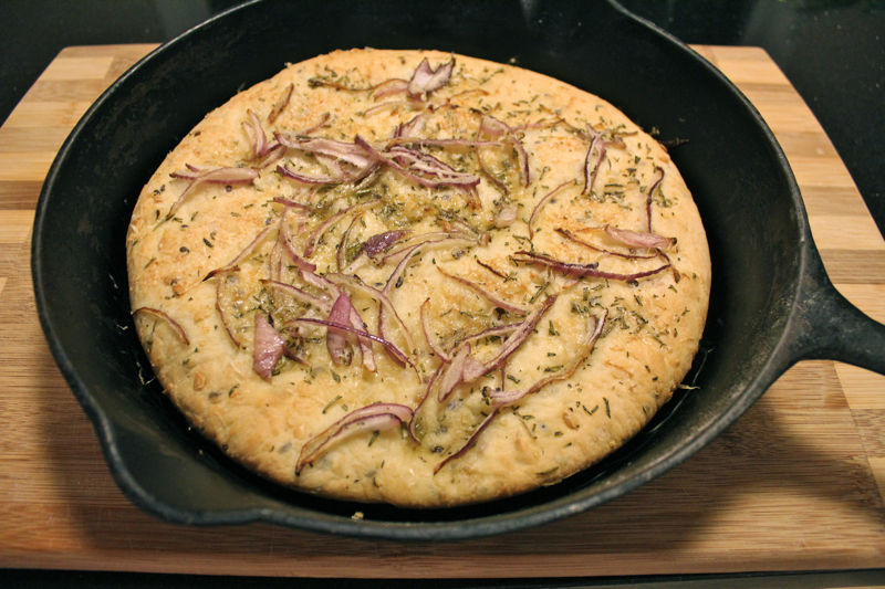 Frying-pan focaccia