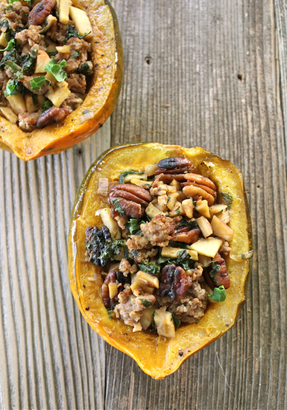 Maple Glazed Acorn Squash with Sausage, Apple and Sage - Lake Lure ...