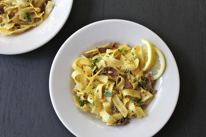 Pappardelle with Pine Nuts, Prosciutto and Brown Butter 1