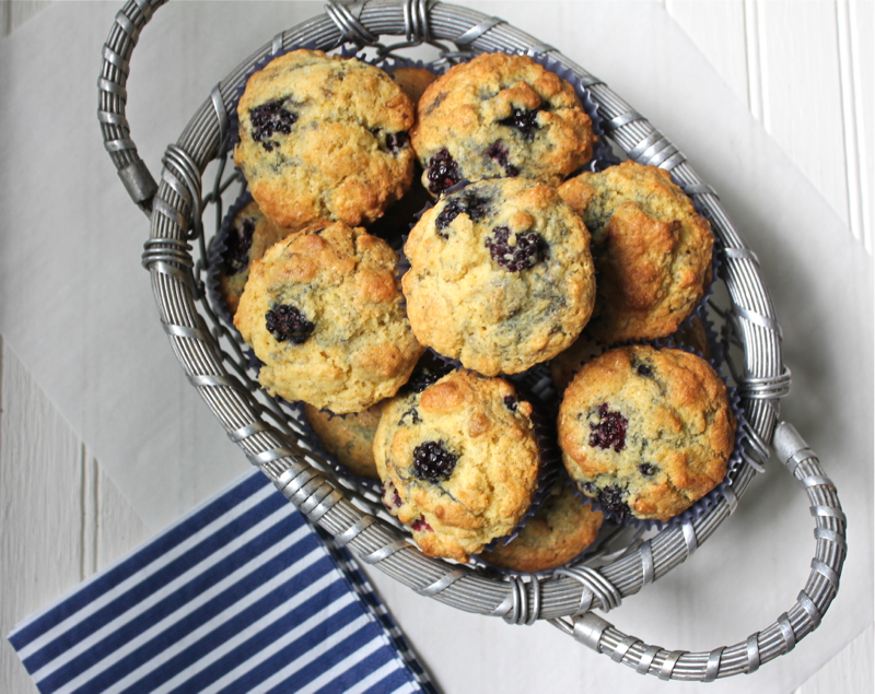 Blackberry Cornmeal Muffins 1