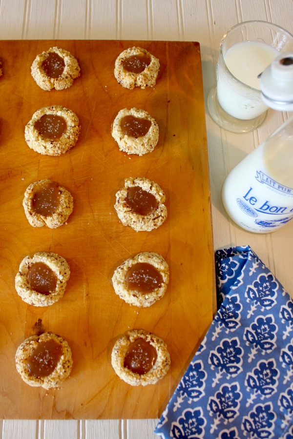 Salted Caramel Almond Cookies