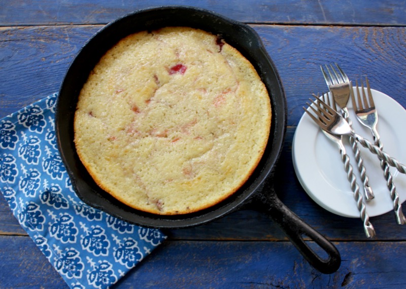 Rhubarb Spoon Cake