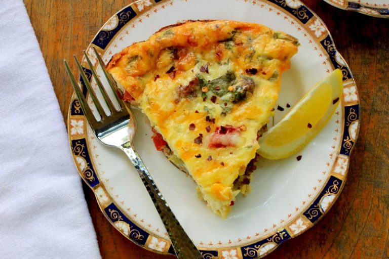 Sweet Pepper and Cheddar Clafouti Lake Lure Cottage KitchenLake Lure